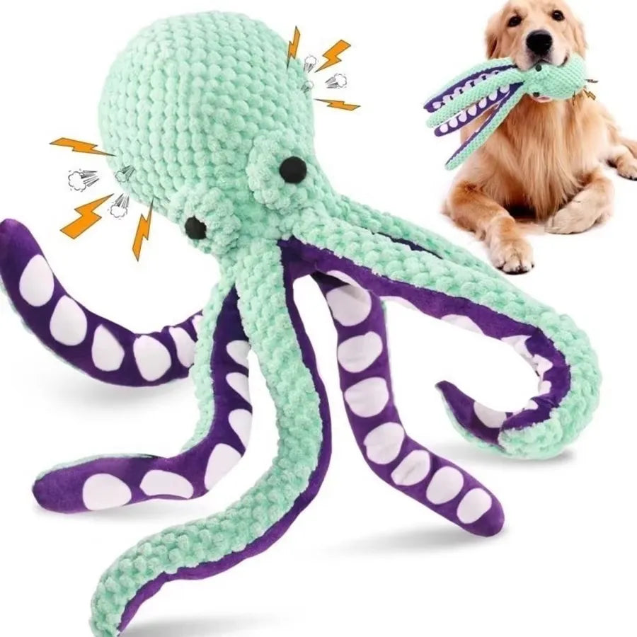 Juguete de Peluche para Perros con Forma de Pato – Juguete Calmante con Sonido, Resistente y Mordedor para Cachorros, Limpieza Dental