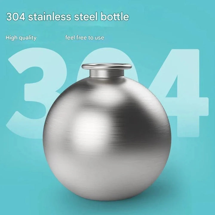 **Botella Portátil Antifugas de 285 ml para Perros y Gatos – Bebedero 2 en 1 de Acero Inoxidable con Cuenco de Silicona para Viajes y Paseos**